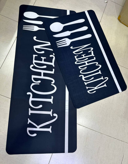 2 pc rubber kitchen mats