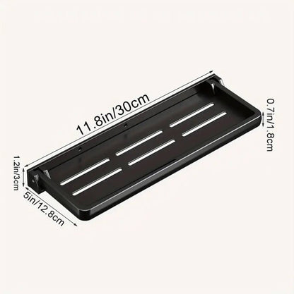 Foldable Shelf Space Saving Shower Rack Organizer