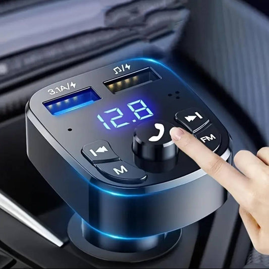 Car charger FM transmitter,mp3 player , hands free call