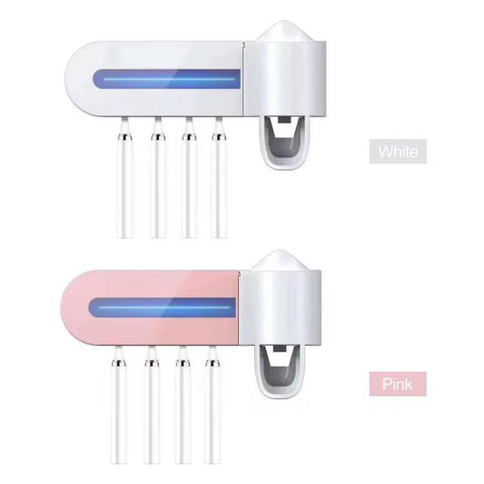 Toothbrush sterilizer wall mounted with 4 toothbrush spaces