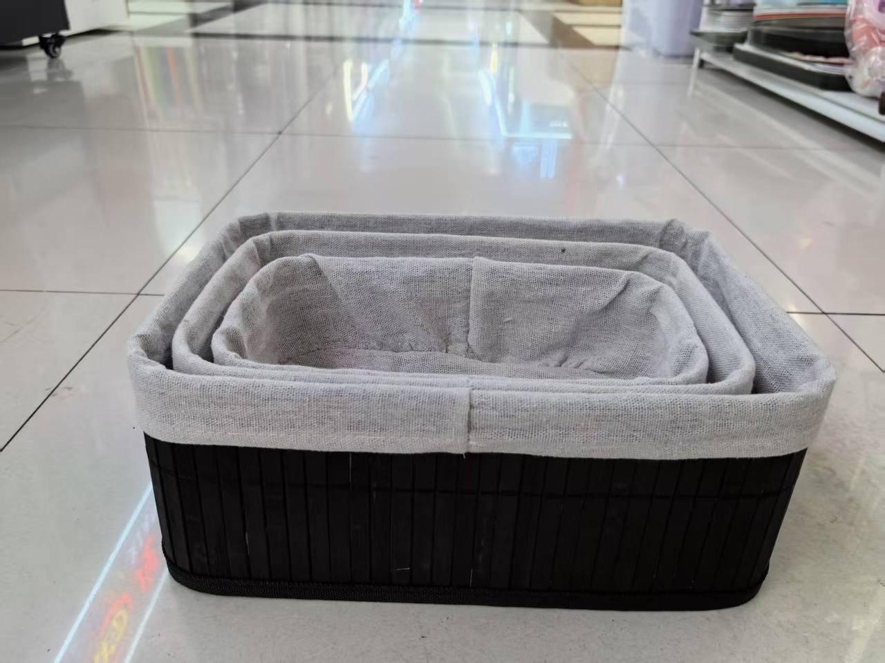 3in1 organising wicker baskets