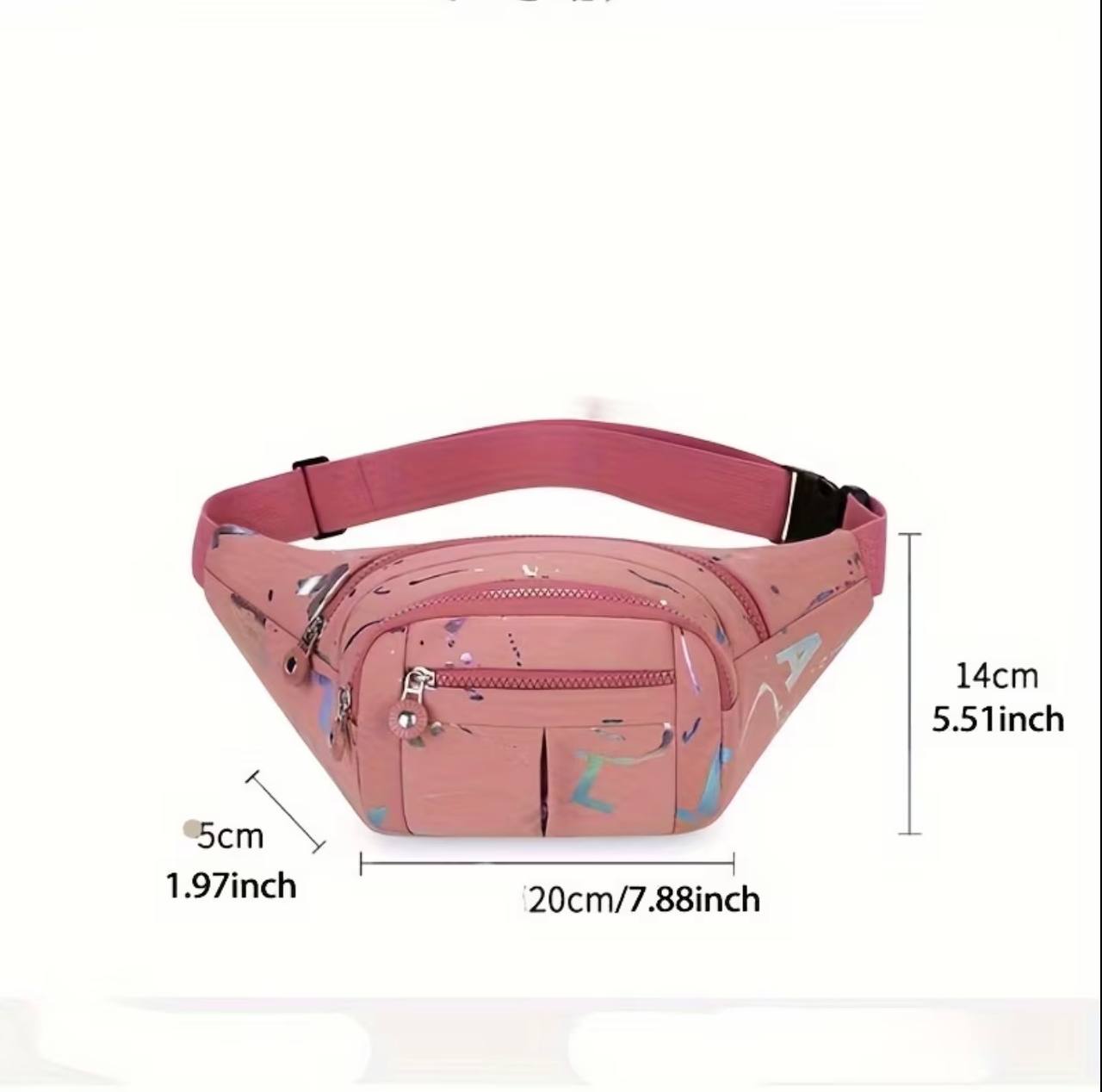 Water Proof Waist Bags Lightweight Fanny Pack Korean-Style Cross Body Bags Hot Stamping Multifunctional bags