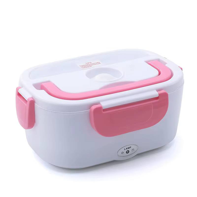 Electric Lunch Box 2 in 1 Food Heater 1.5 Litre 110V Portable Food Warmer for Car and Home Removable Stainless Steel Heated Bento Box