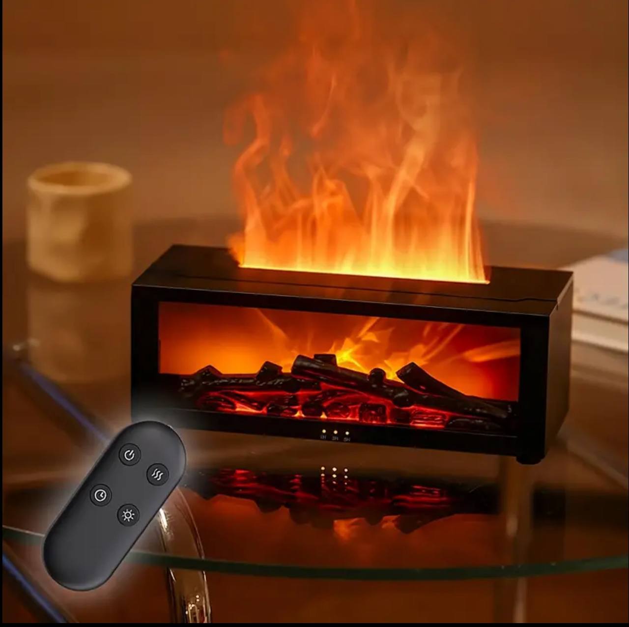 Dynamic Flame Fireplace Essential oil Diffuser/Humidifier
