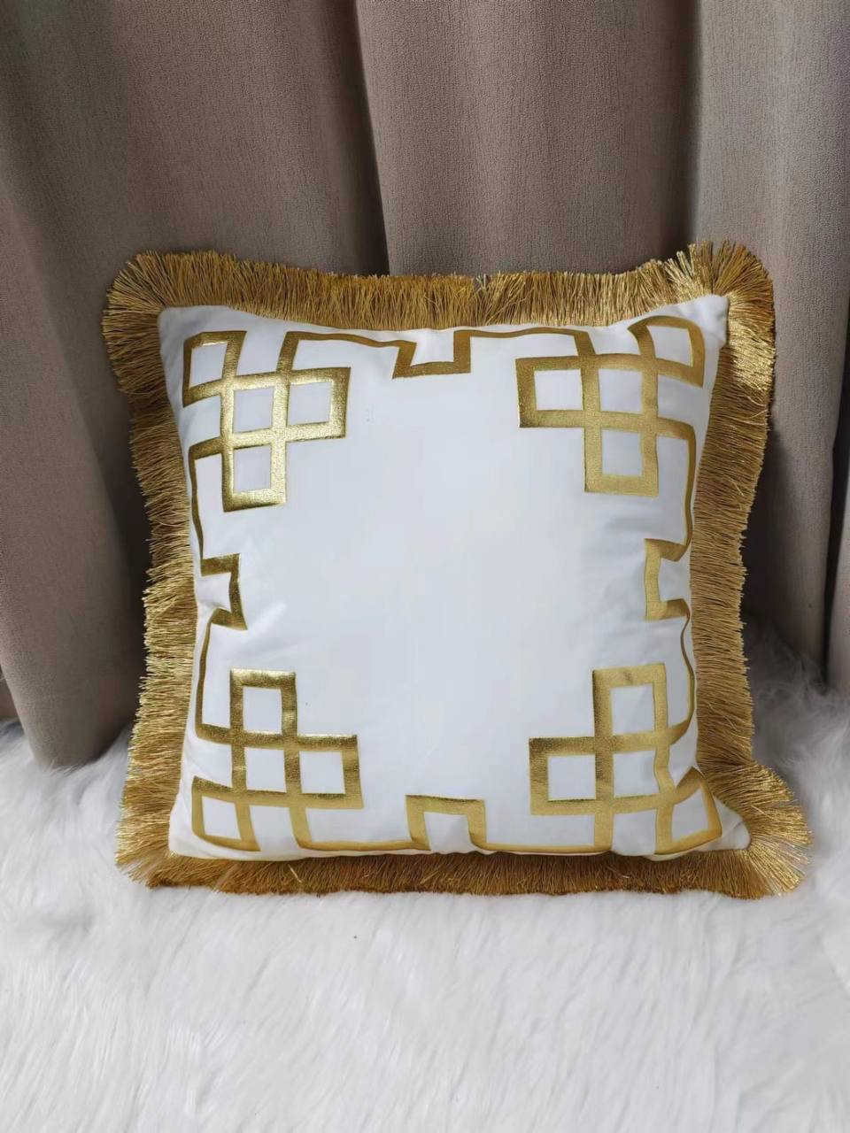 Gold fluffy cases