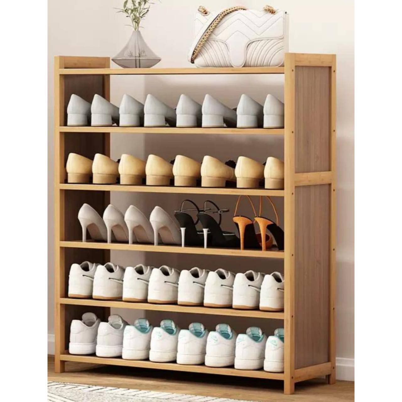 6 Layer Bamboo shoe rack