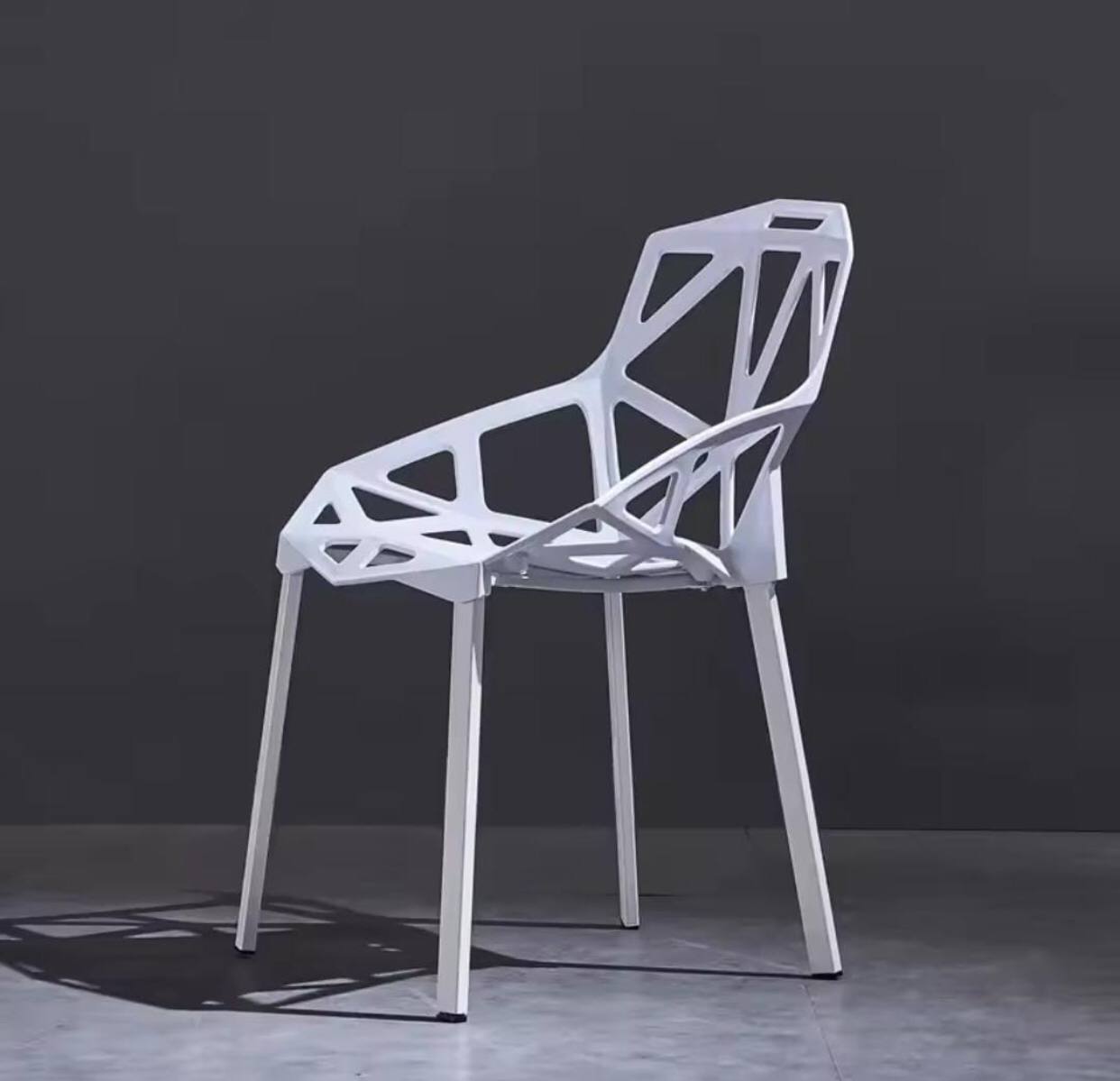 Modern simple geometric pattern like plastic chairs