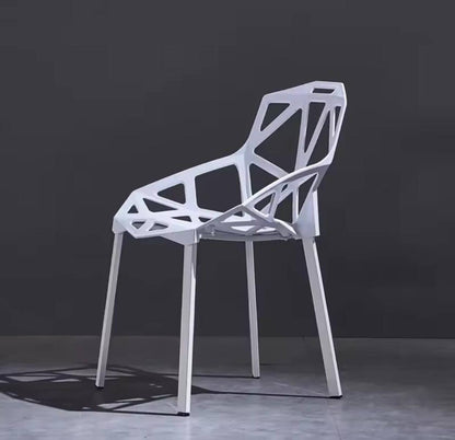 Modern simple geometric pattern like plastic chairs