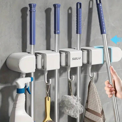 Non slip wall Mounted mop holder