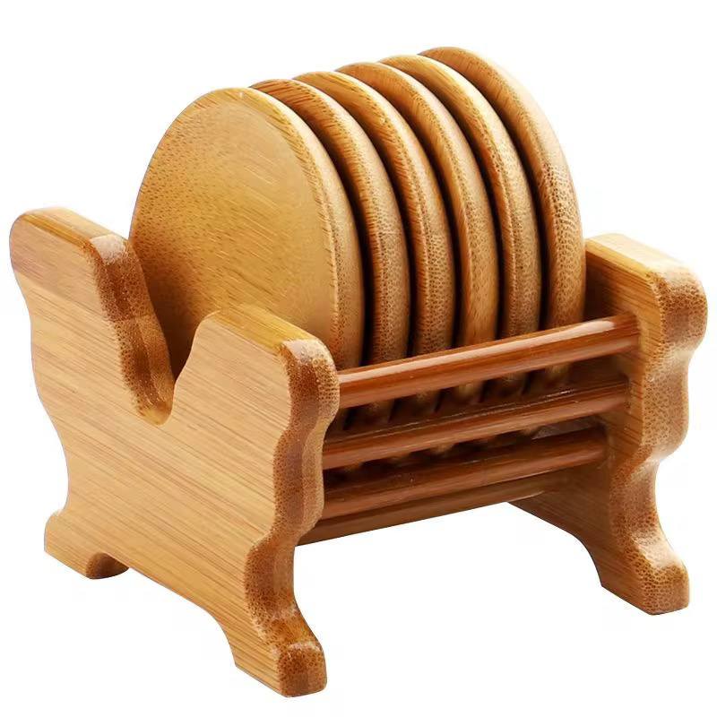 Bamboo Coaster Set