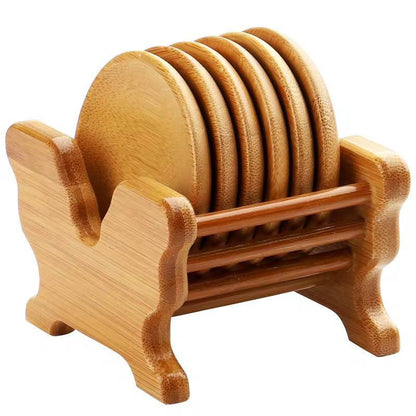 Bamboo Coaster Set