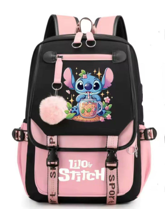 Lilo stitch school bag with USB port.