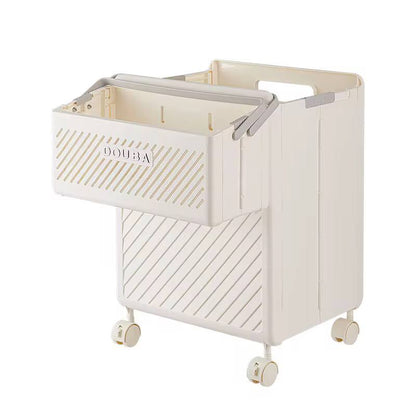 2pcs Foldable laundry Hamper basket with Wheels