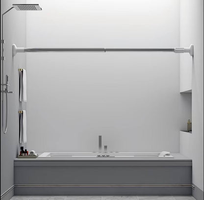 Clothes Hanger, retractable  rod, curtain steel rod, adjustable clothes/Curtain rod, kitchen adjustable rod, Hanger, shower curtain rod, expandable curtain rod, No Hole Bathroom Curtain Door Towel Hat Wardrobe Hanger Stainless Steel rod