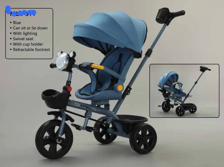 4in1 Baby Stroller Bike Rubber Tire Stroller rotateable Stroller Baby