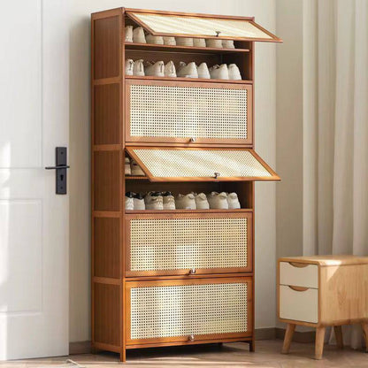 11Layer Breathable Bamboo Shoe Storage Cabinet