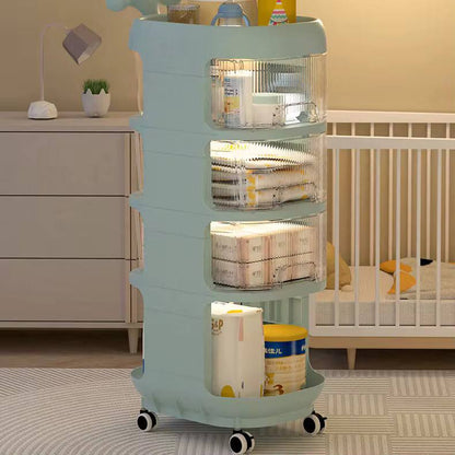 Big Multiple purposes 4 Tier organizer trolley with wheels DIY Assembling