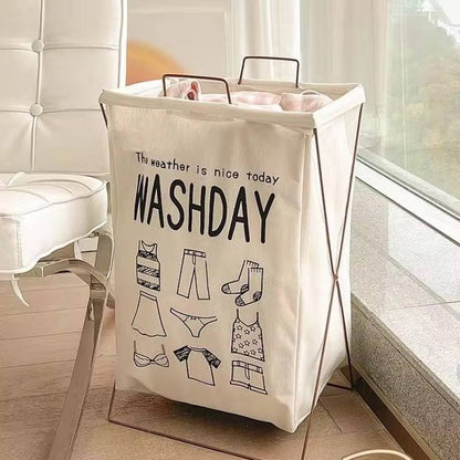 Large collapsible laundry basket