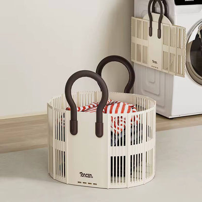 Foldable laundry /  Toy Basket with Handle
