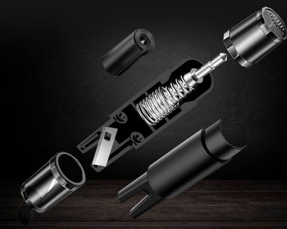 2in1 emergency safety hammer car glass breaker and seat belt cutter