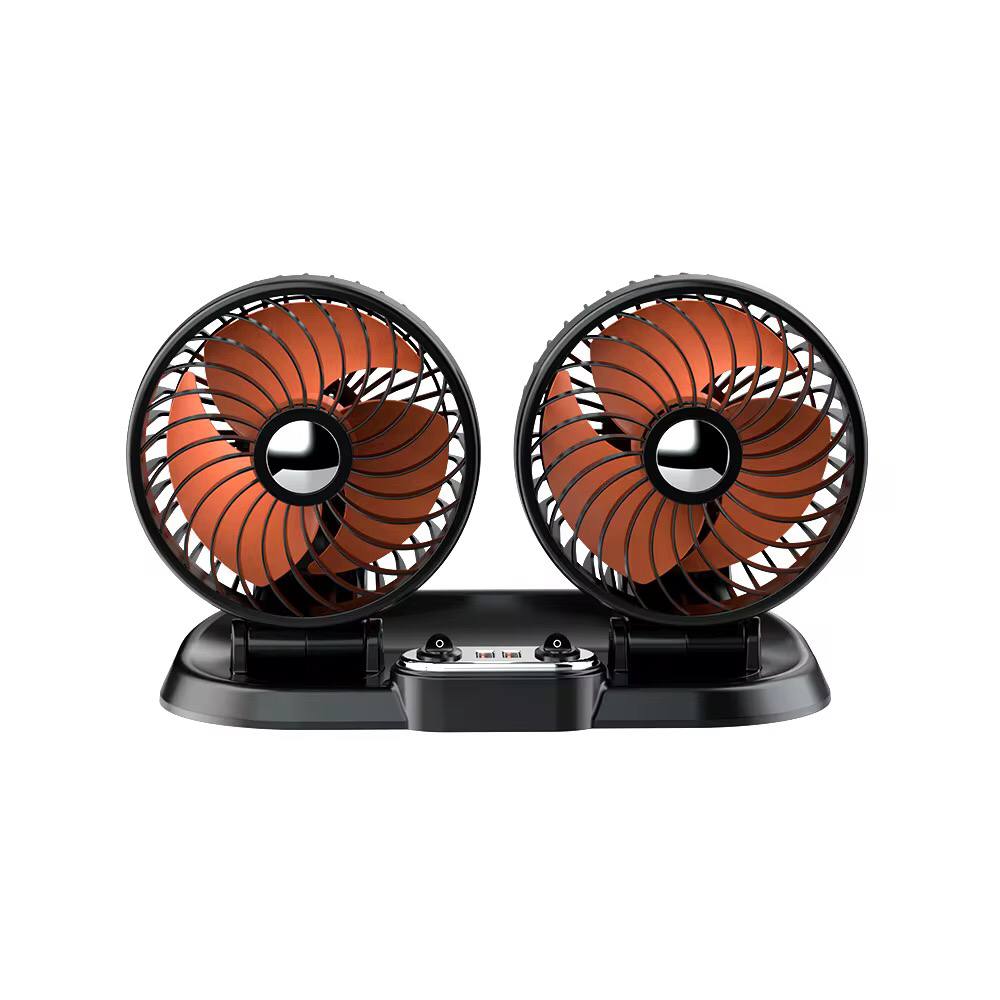 2 speed Double headed vehicle fan (Car Cigar lighter DC powered)
