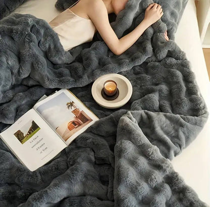 Premium quality Soft Bubble Winter Throw Blanket