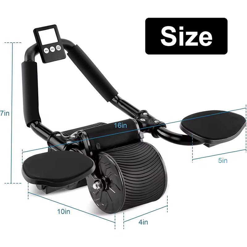 2 elbow pad automatic rebound healthy abdominal wheel