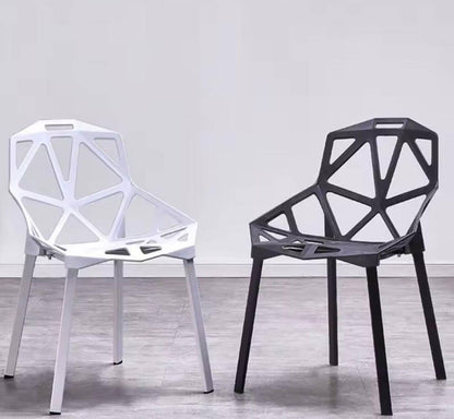Modern simple geometric pattern like plastic chairs