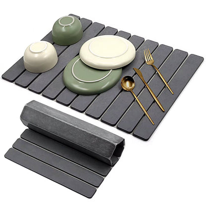 Multifunctional Fast Drying Stone Dish Drying Mat /Insulation Pad/ Bath Mat (60×40cm)