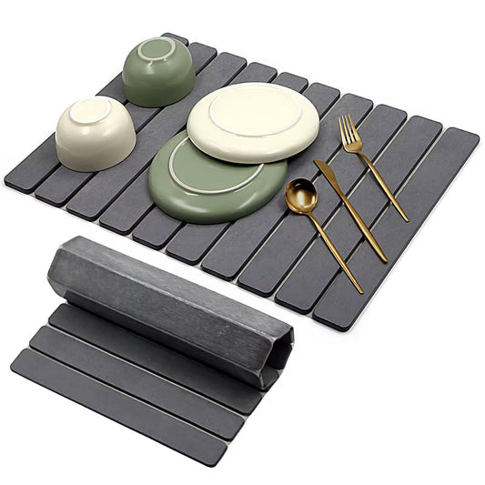 Multifunctional Fast Drying Stone Dish Drying Mat /Insulation Pad/ Bath Mat (60×40cm)