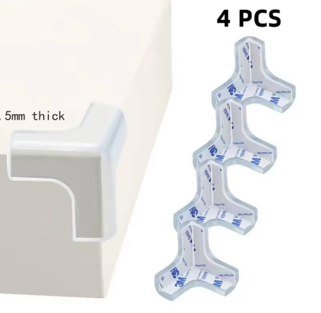 Baby proofing silicone corner edge protector 4 piece