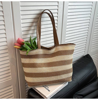 Women Handmade Bohemian style Strip fashioned Tote/Handbag