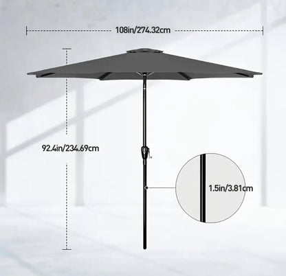 Grey Patio Umbrella Base Stand 
With Base
