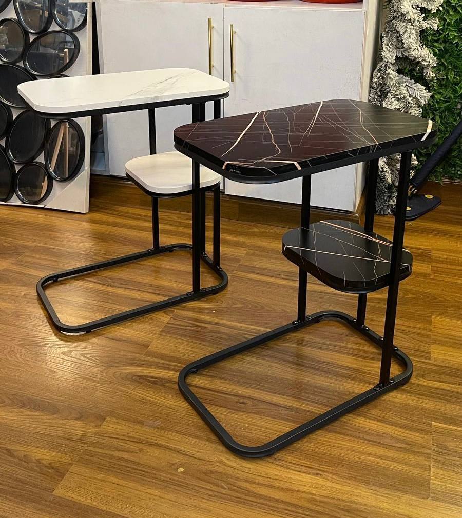 luxury marble textured side table