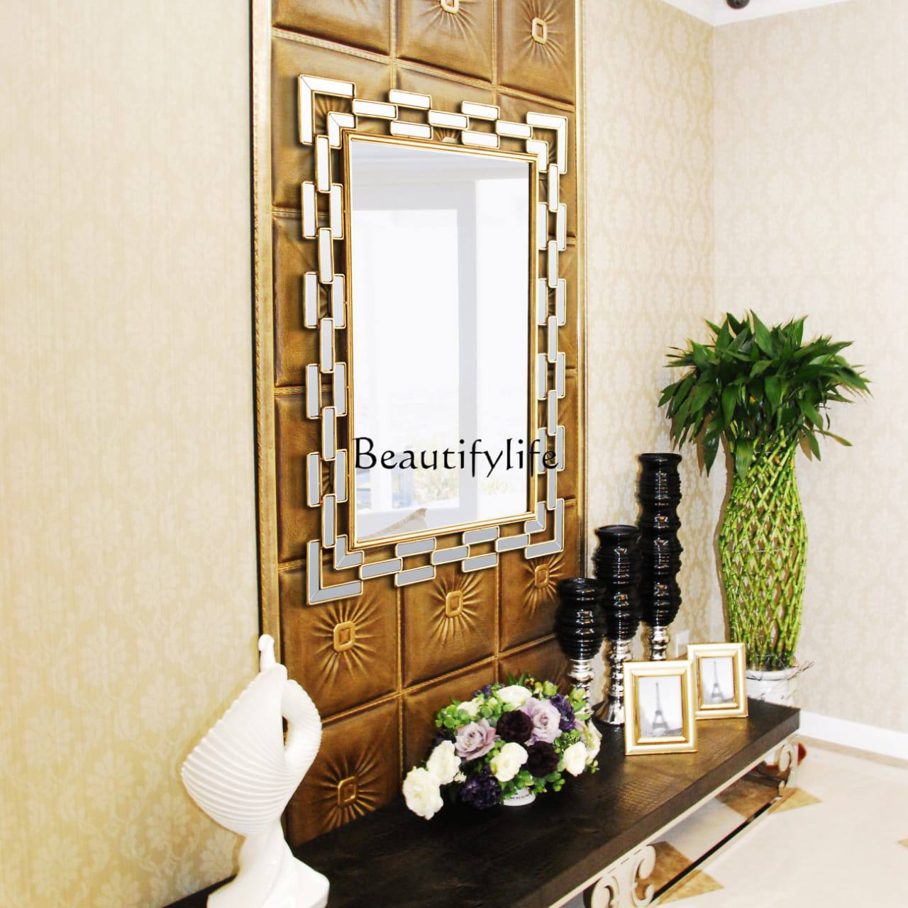 Creative entrance decorative wall mirror
