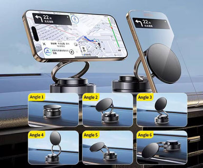 Magnetic smart cell phone holder, 360 Degree Multi-Angle Rotation Car Desk Wall Vacuum