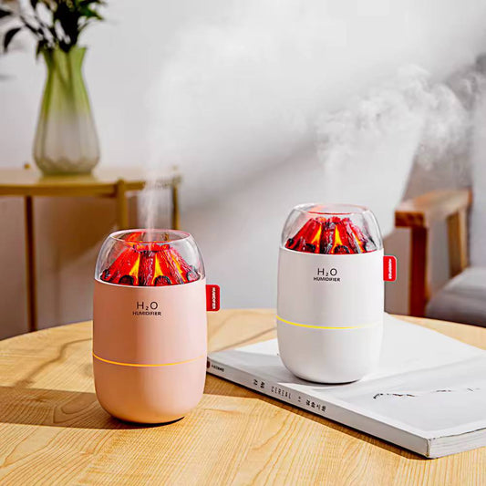 Mini flame volcano humidifier