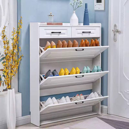 Bucket flip shoe cabinet