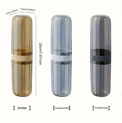 Portable travel toothbrush/toothpaste holders