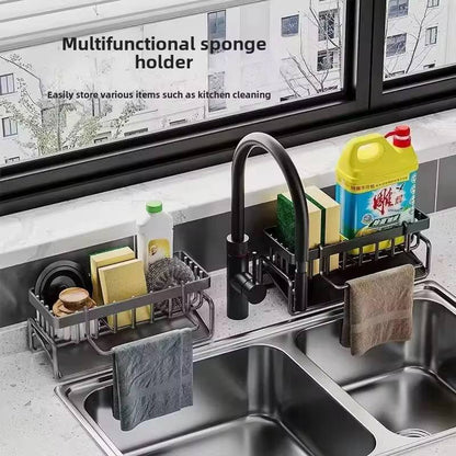 Metallic sink caddy