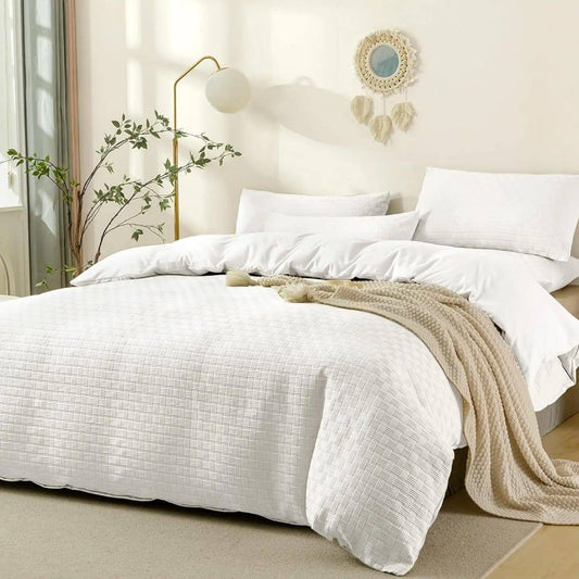 3pc WAFFLE Duvet cover set