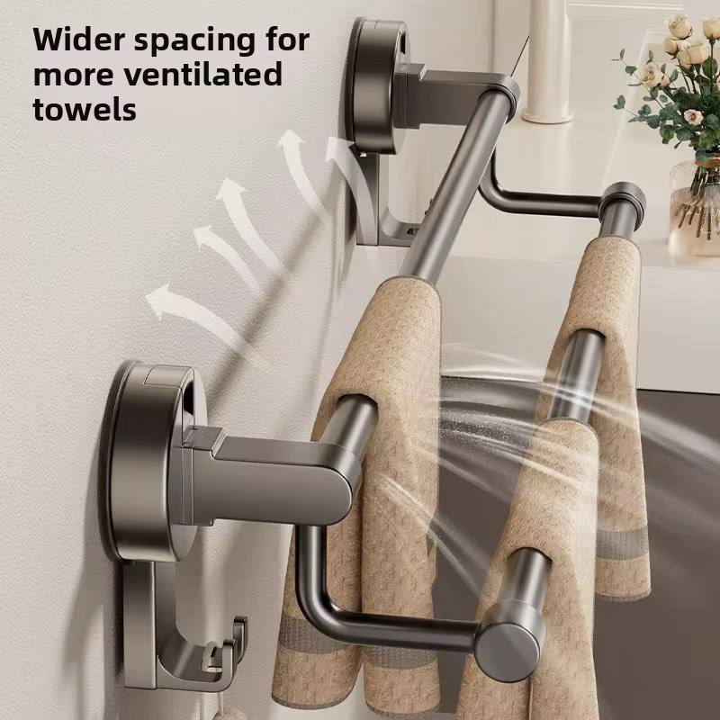 Suction towel holder