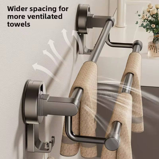 Suction towel holder