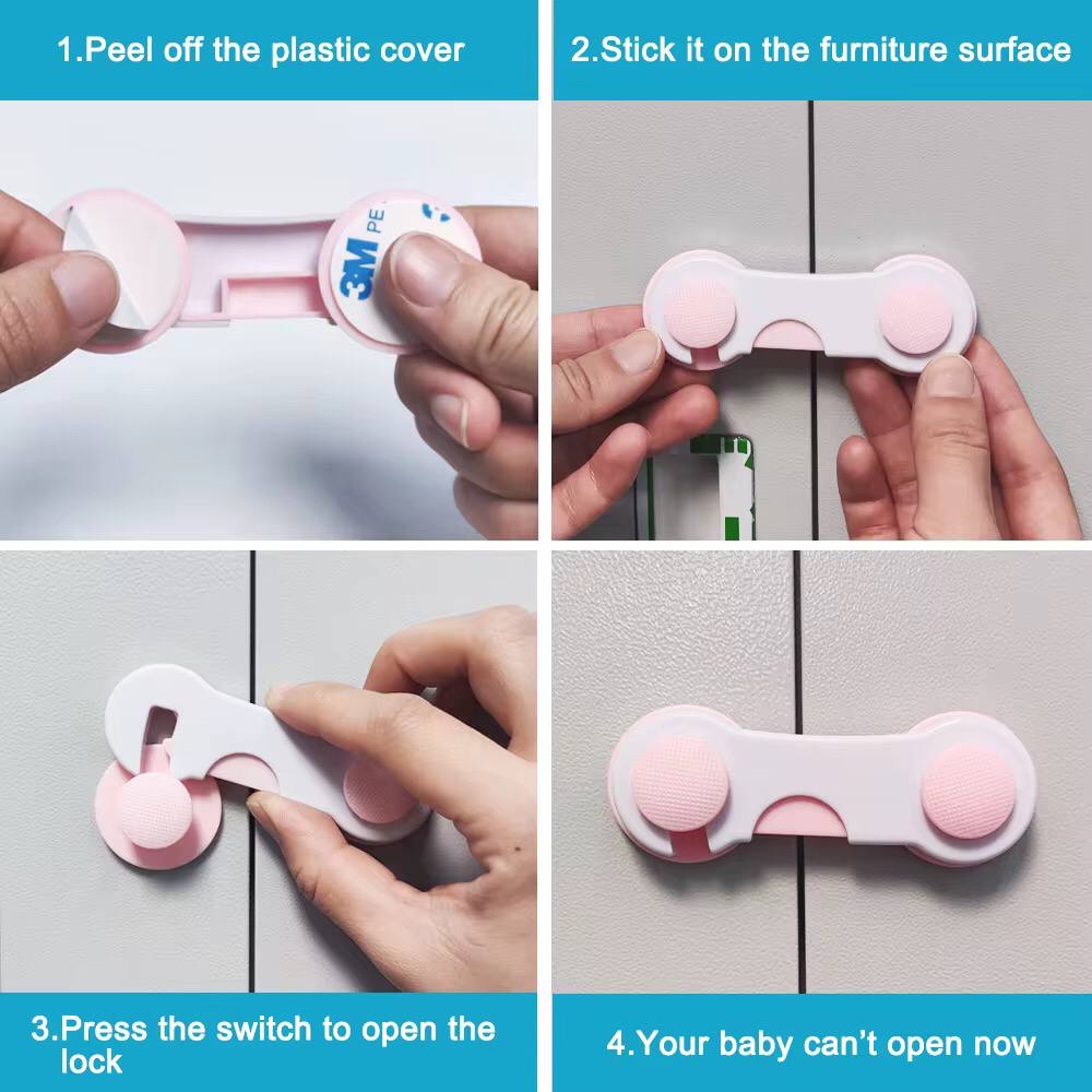 Baby proofing drawer locks 
4pcs