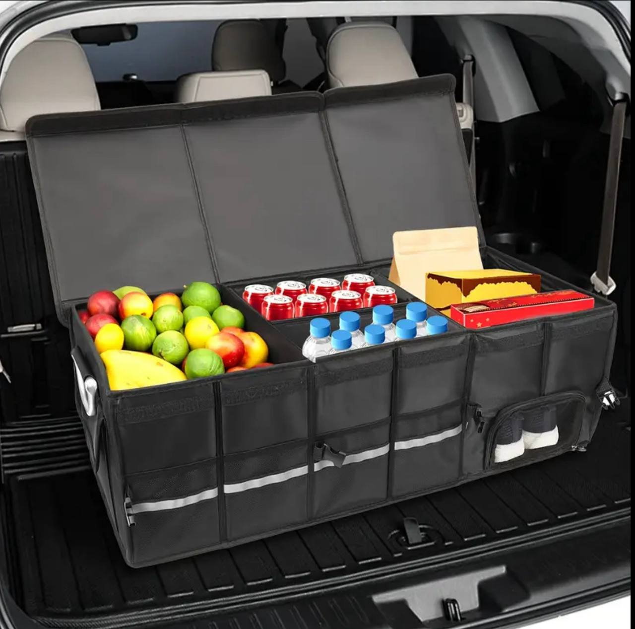 Heavy Duty Car Boot/Trunk Organizer with mutliple Compartments