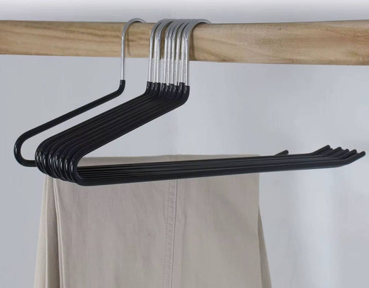 Stainless Steel Hangers for Space-Saving Pants Organization Clothes Rack