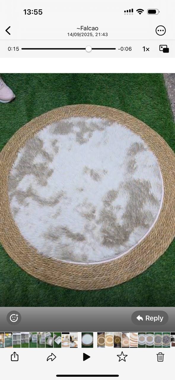 Aesthetic Customised woven Floor Mat.