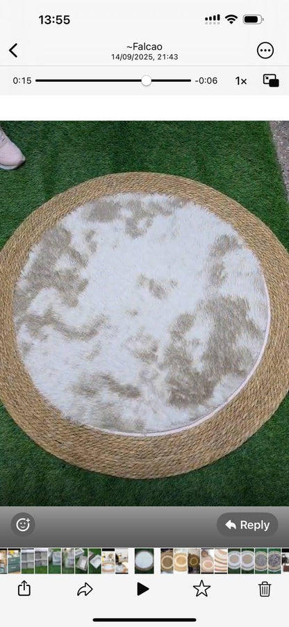 Aesthetic Customised woven Floor Mat.