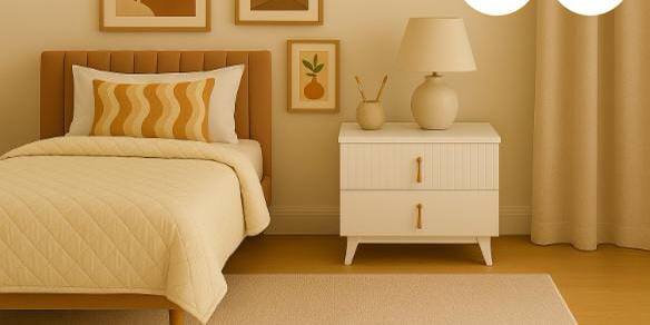 Two Drawer Bedside table