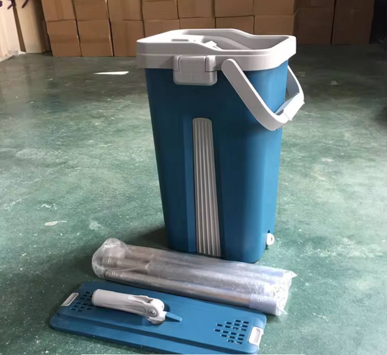 Big Bucket Flat Vertex Self Squeeze Mop With Bucket